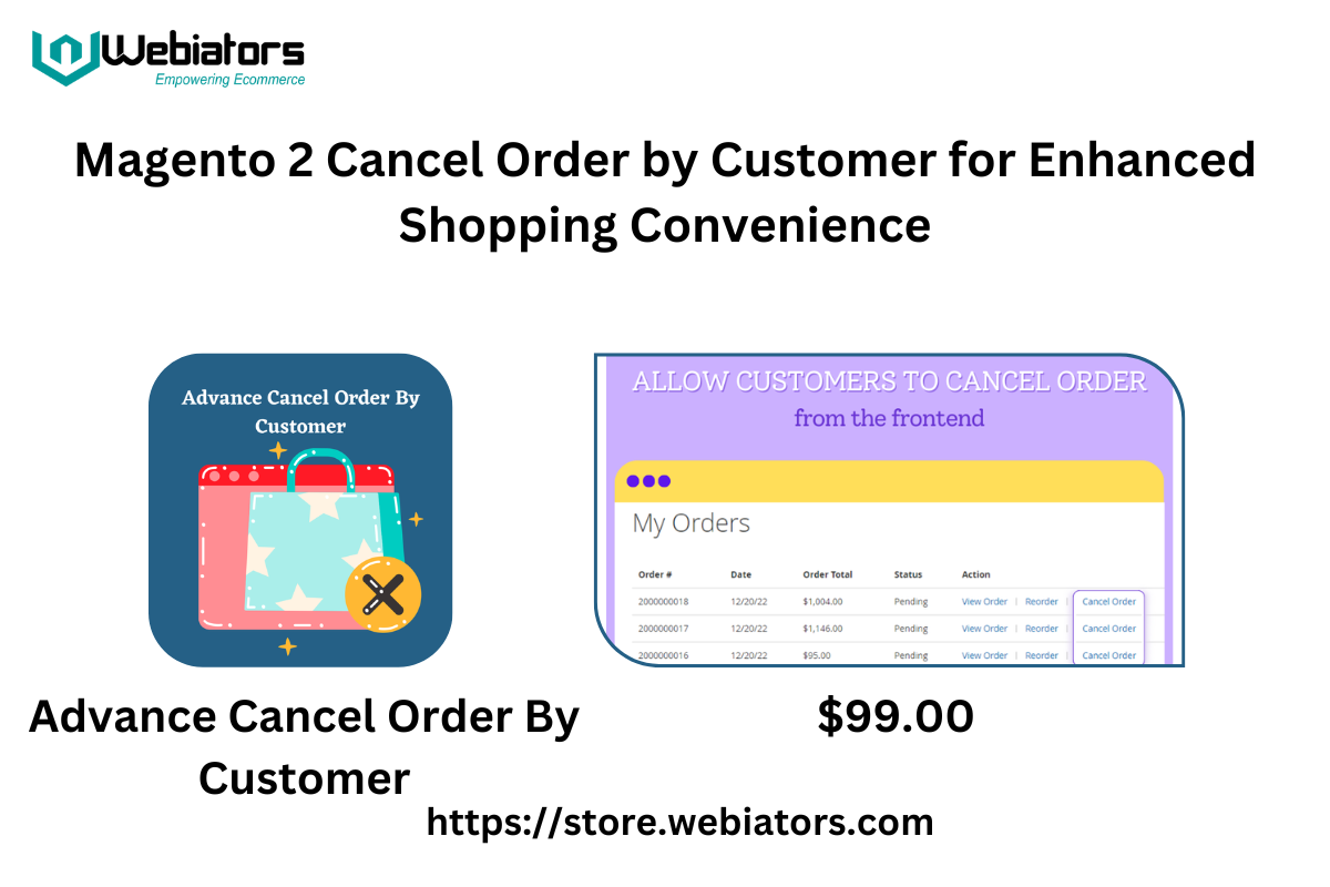Magento 2 Cancel Order by Customer for Enhanced Shopping Convenience