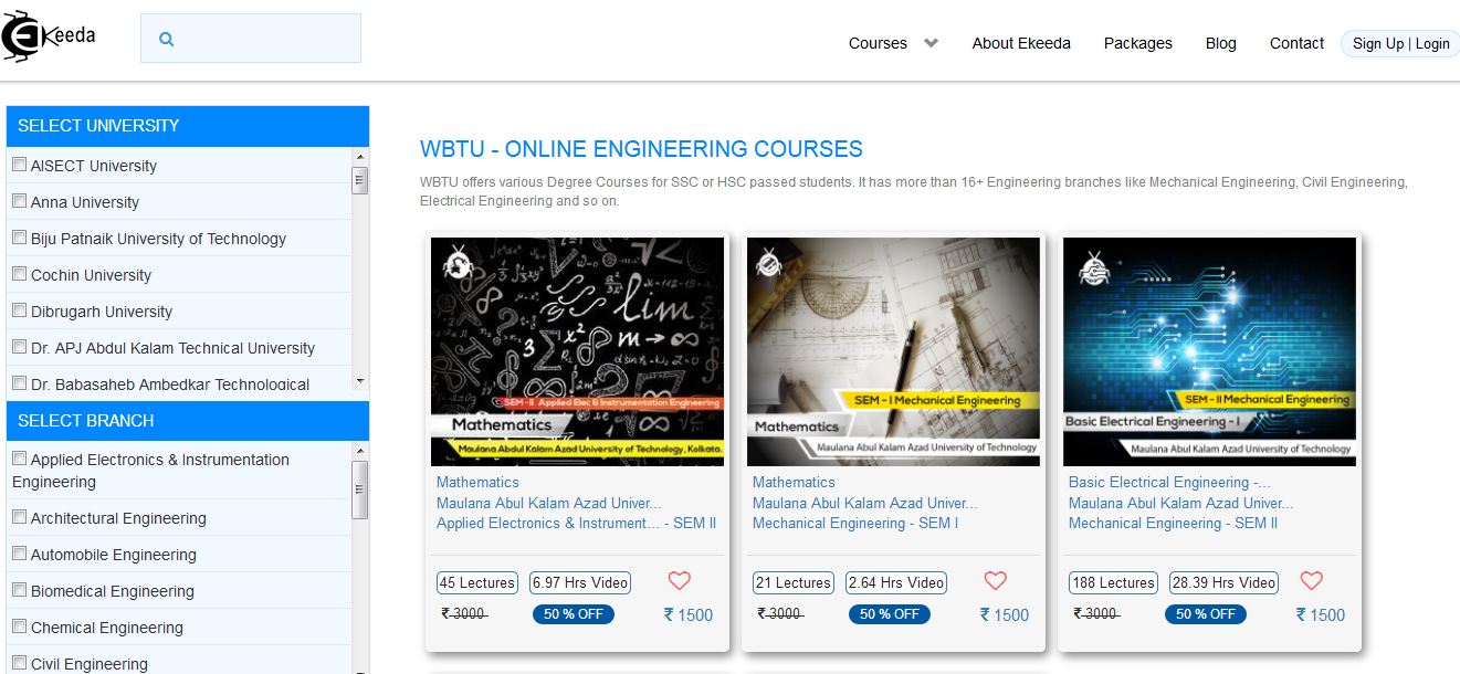 Maulana Abul Kalam Azad University of Technology Engineerig Courses, Syllabus