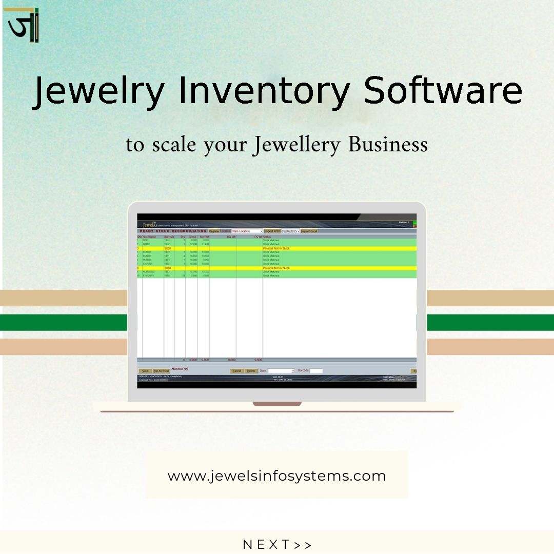 Control Inventory with Jewelry Software.