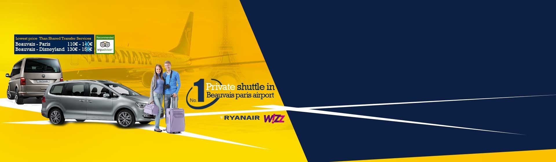 Number of Transportation Now Narrowed to Private Transfer Beauvais to Disneyland