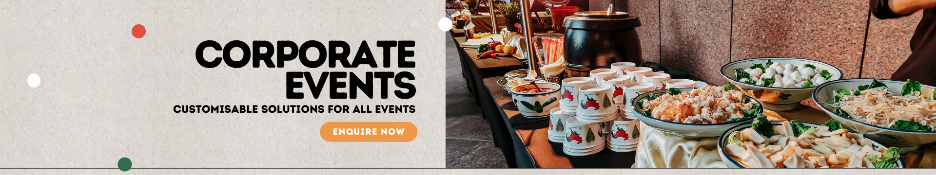 Diverse Food Options for the Revamped Event Scene