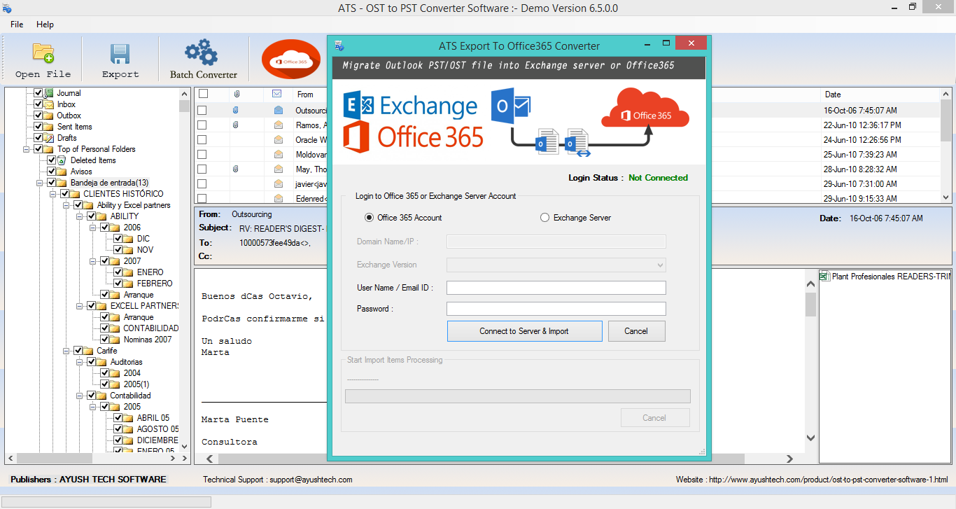 OST to PST Converter