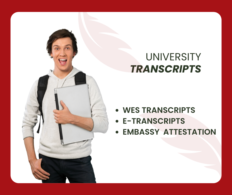 How does a worldwide transcript works?