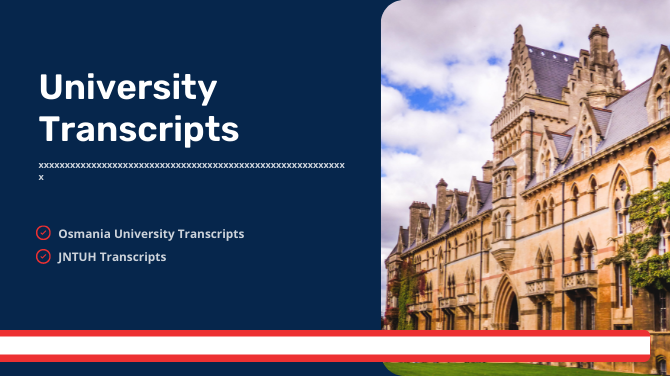 Do all the students need to apply for their JNTUH University transcript?