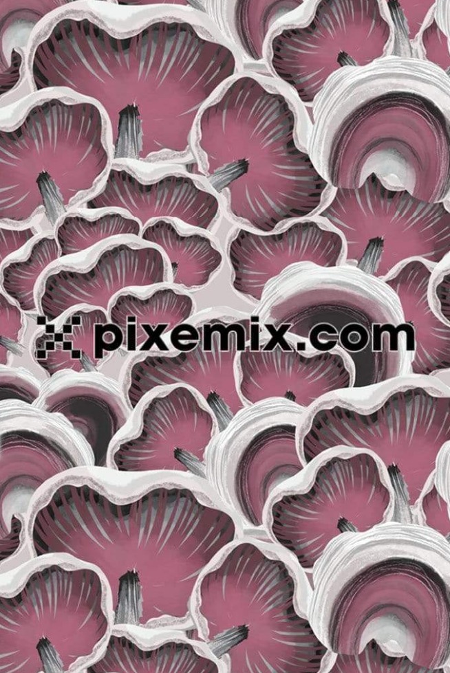 Abstract Mushroom Art