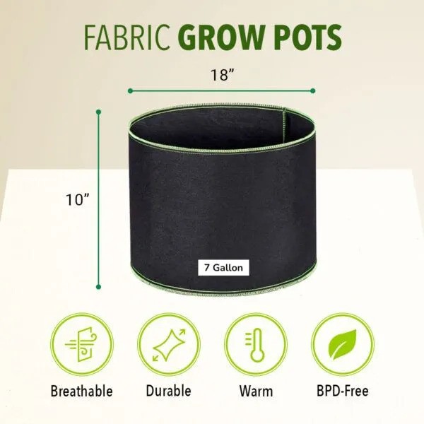 Maximizing Growth Potential: Unleashing the Magic of 7-Gallon Fabric Planters 