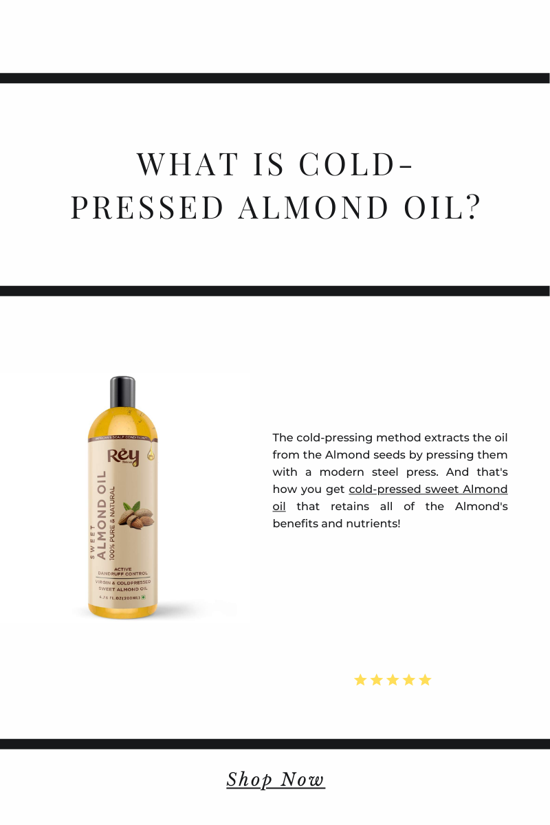 What is cold-pressed almond oil?