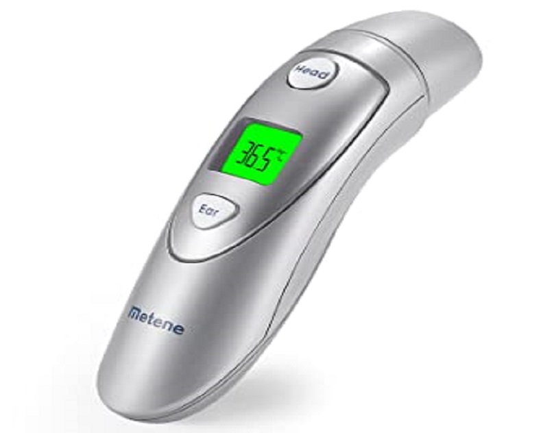 How do you take your temperature with a Metene thermometer?