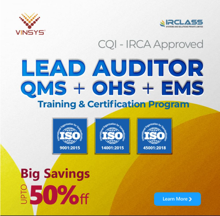 Top ISO Training Courses – Vinsys
