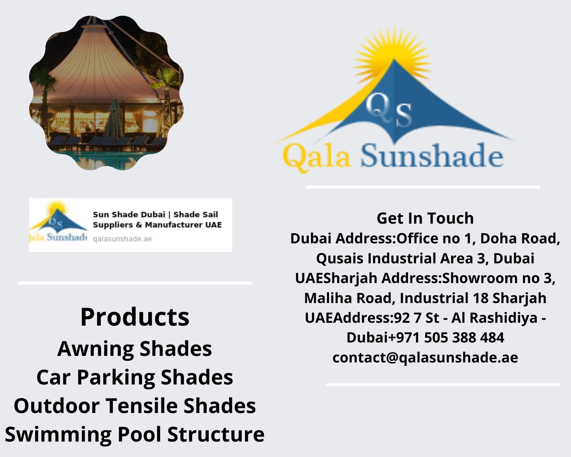Lightweight and UV-Resistant Outdoor Shades