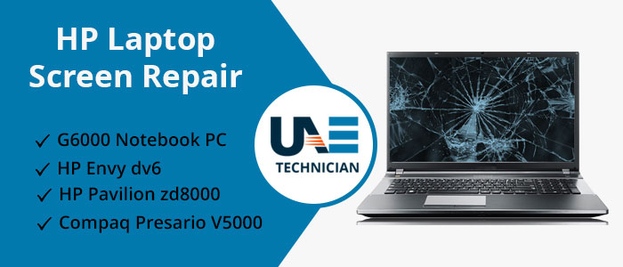 HP Laptop Screen Replacement in Dubai