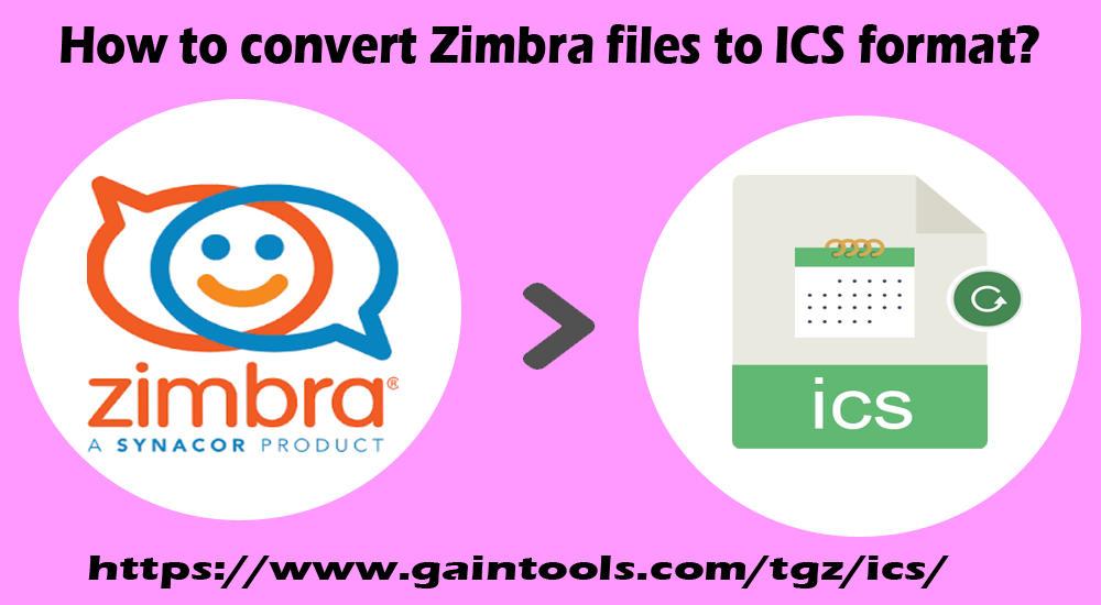 Zimbra 파일을 ICS 형식으로 변환하는 방법은 무엇입니까?