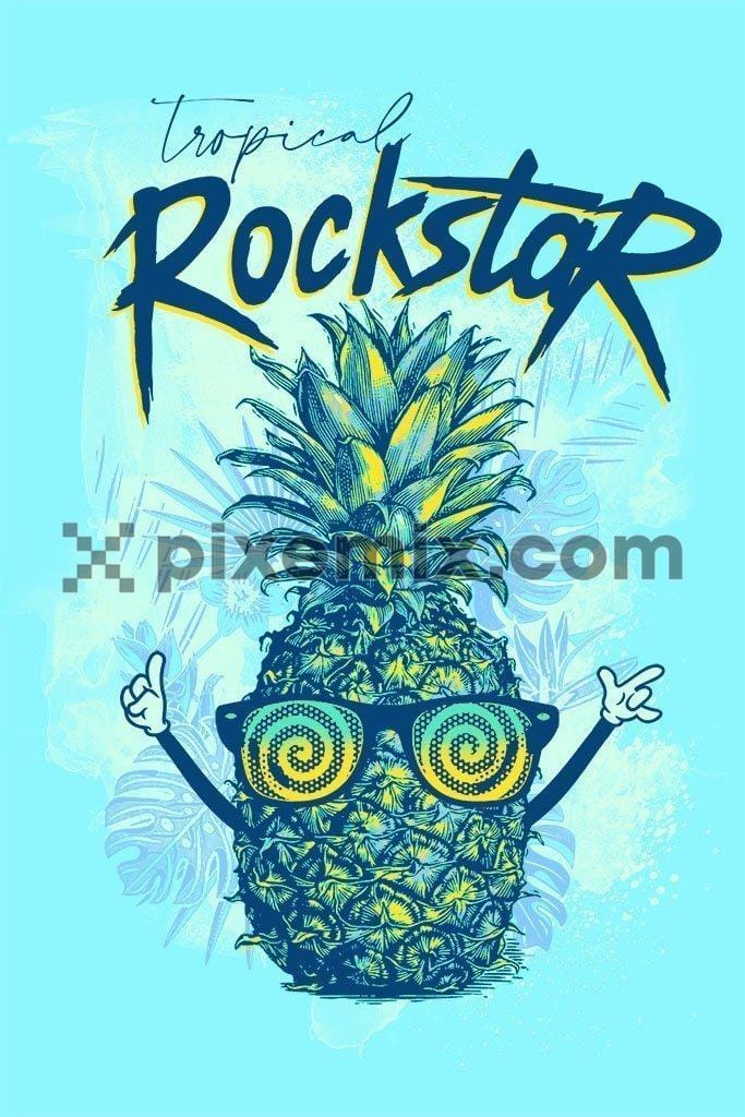 Tropical rockstar product graphic
