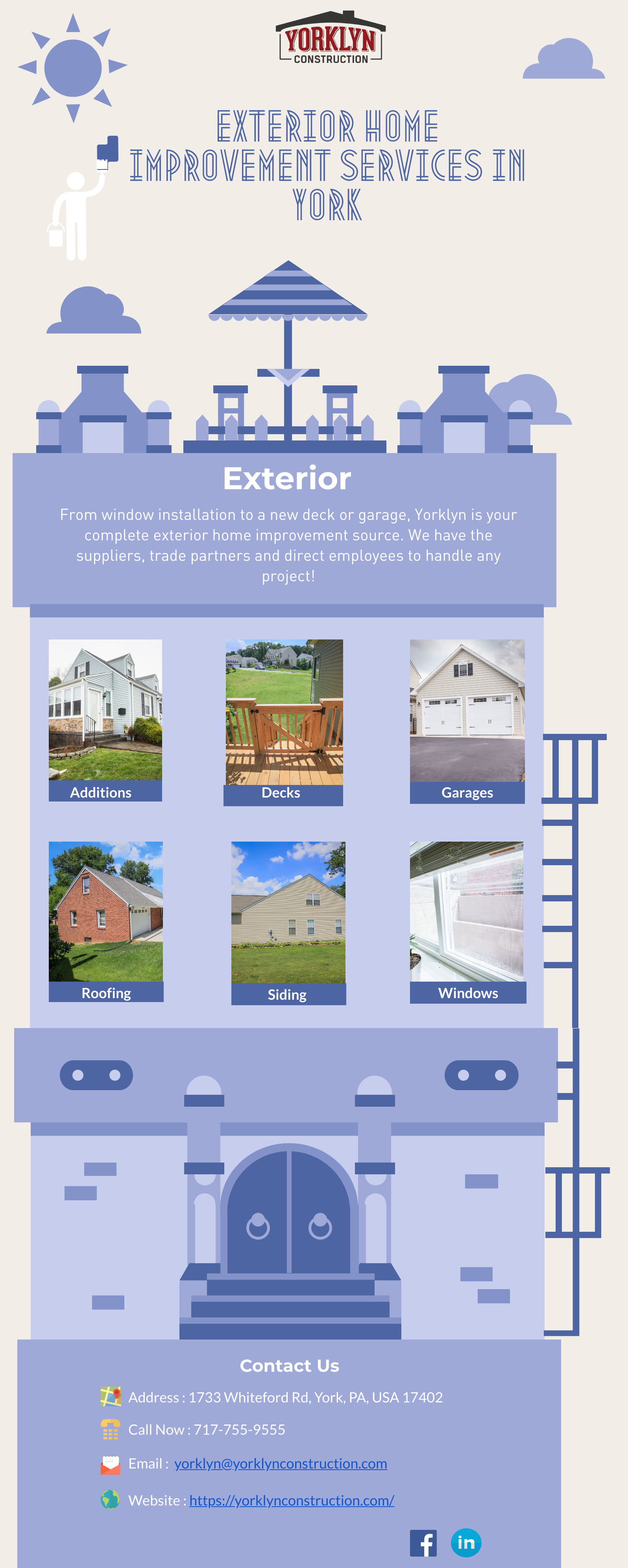 Exterior Home Improvement Services in York | Yorklyn Construction Co., Inc.