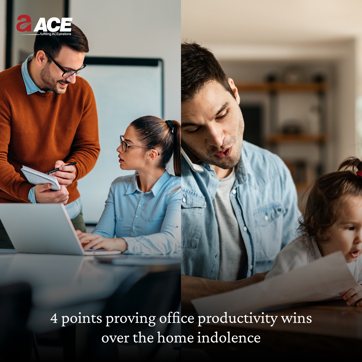 4 points proving office productivity wins over the home indolence