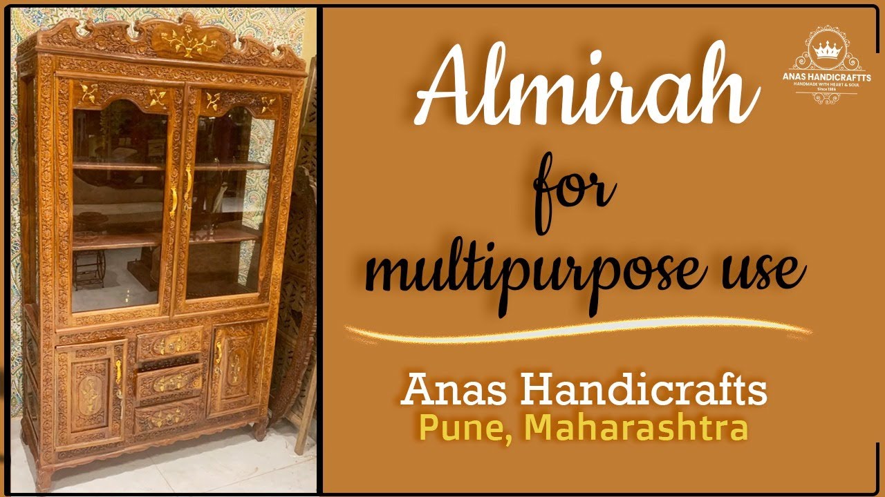 Almirah for Multipurpose use, 100% Sheesham Wood 