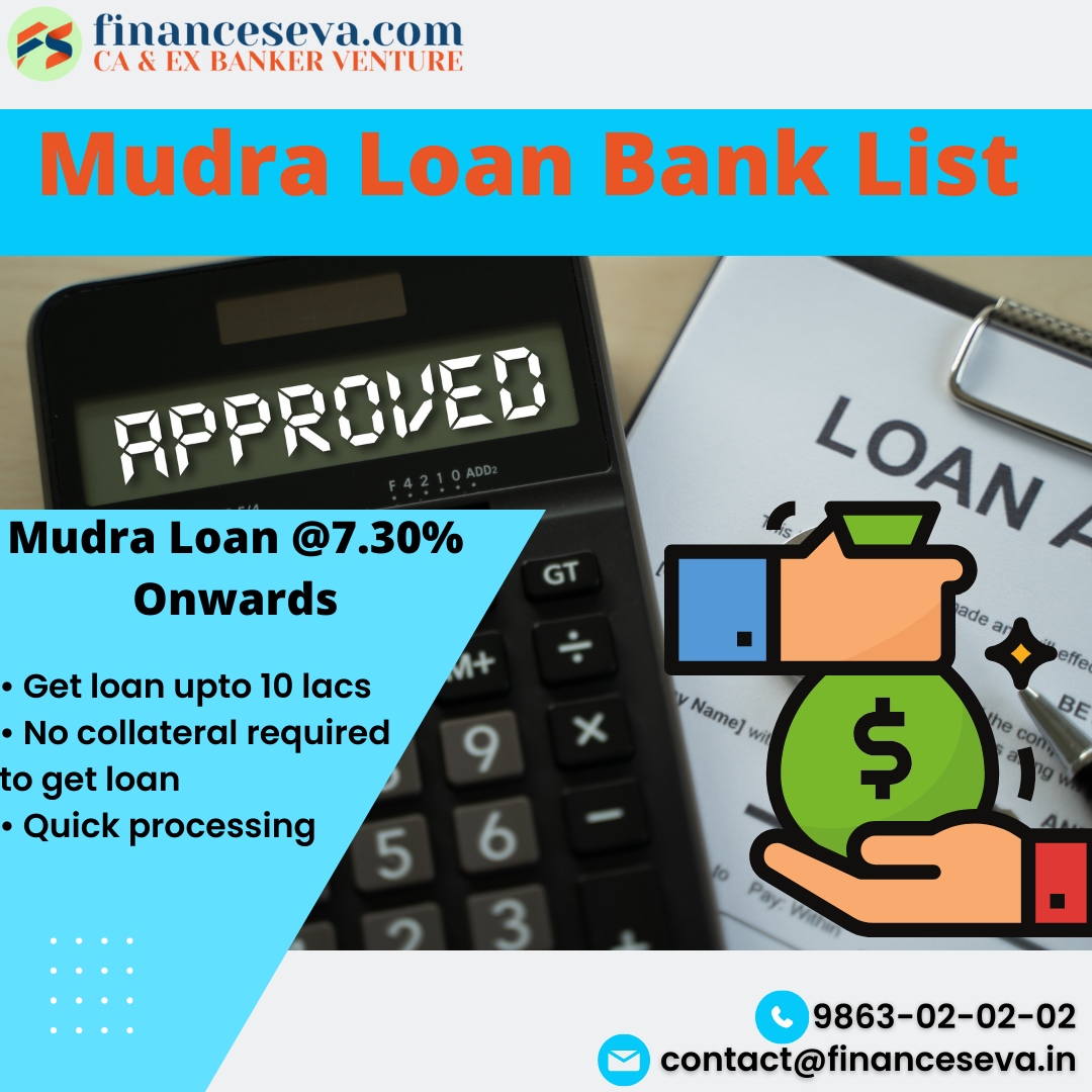 Mudra Loan Bank List