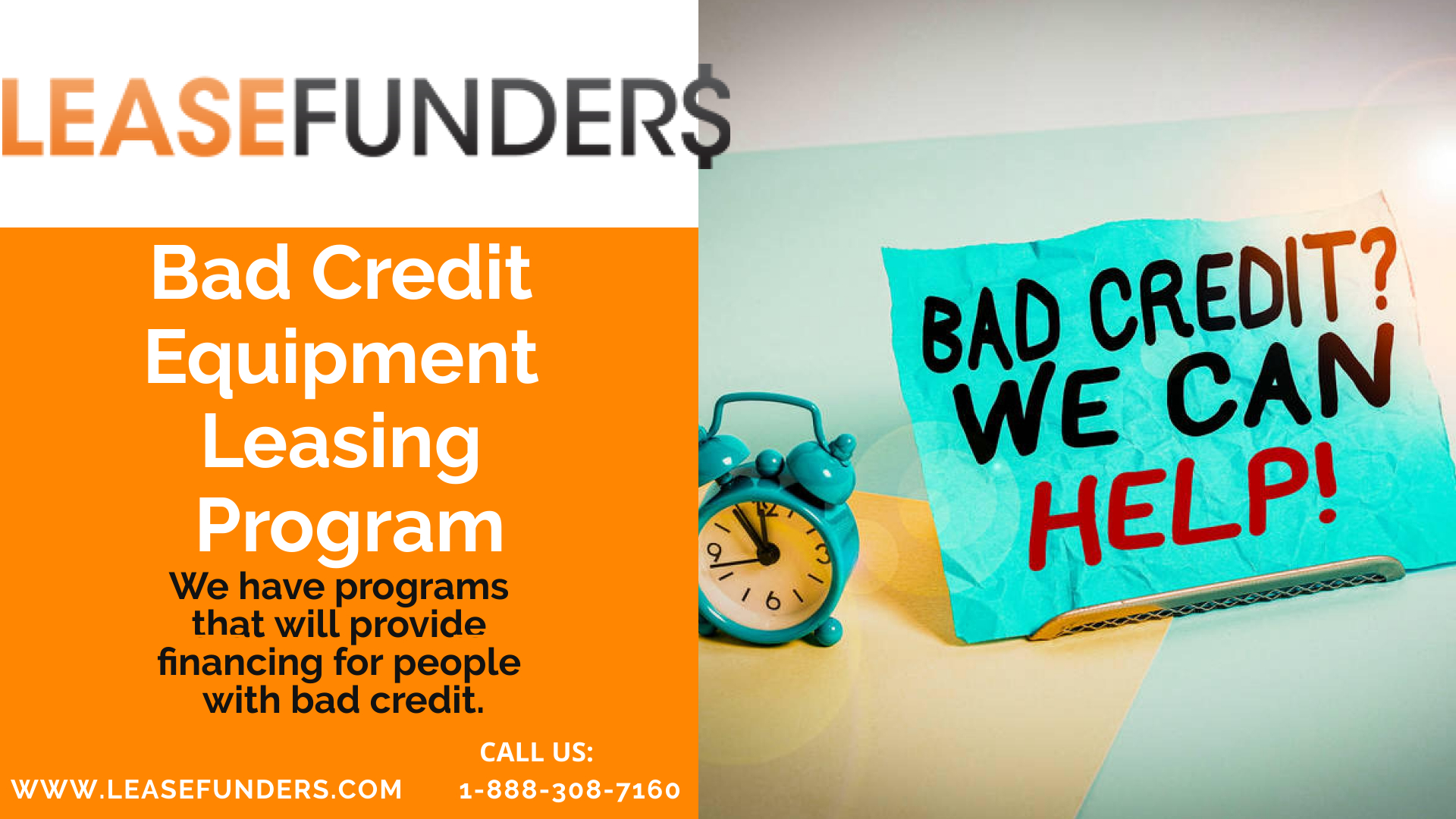 How to Obtain Equipment Leases and Loans for Businesses with Bad Credit 