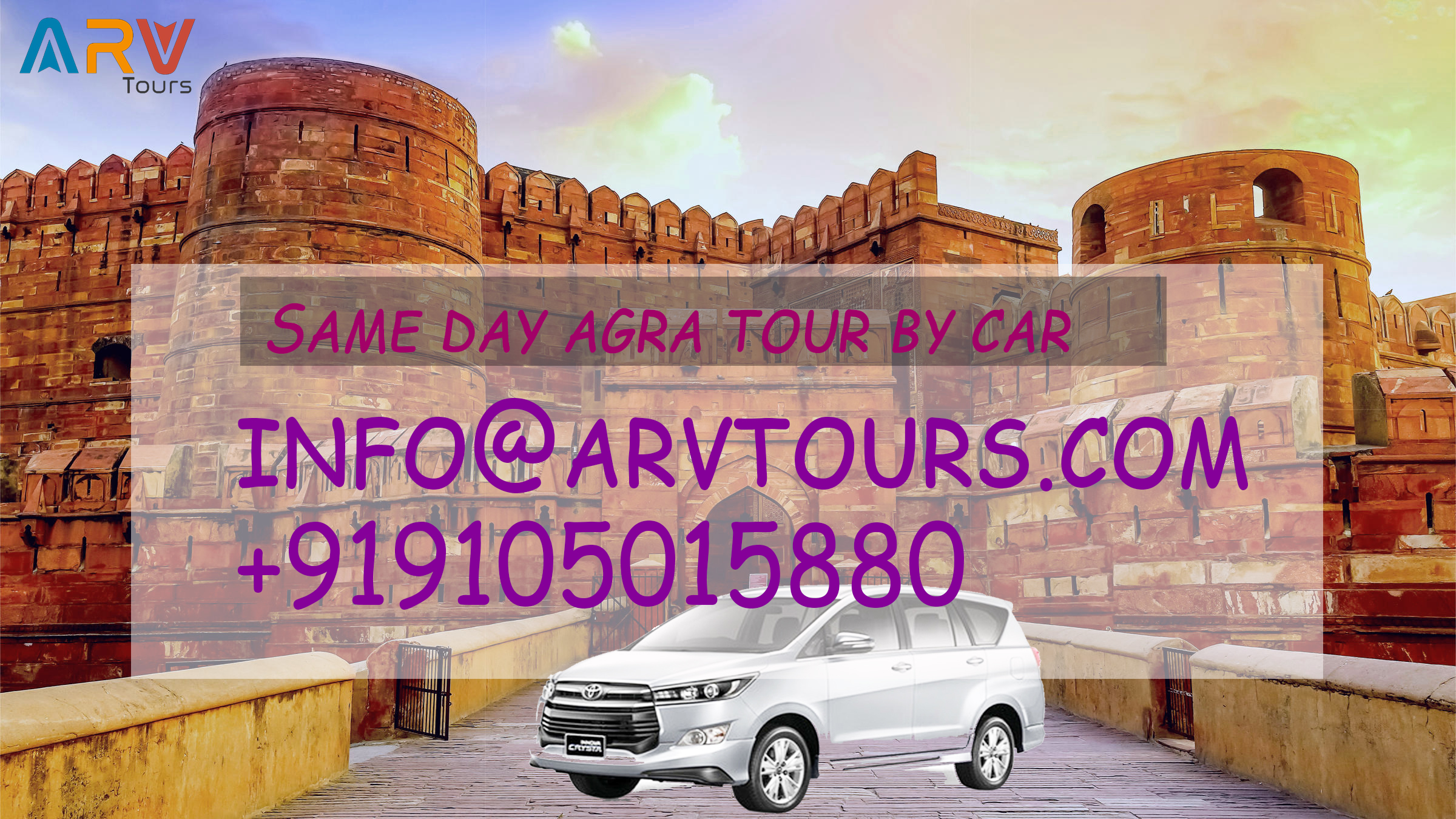Same (One) Day Delhi Agra Tour by Car