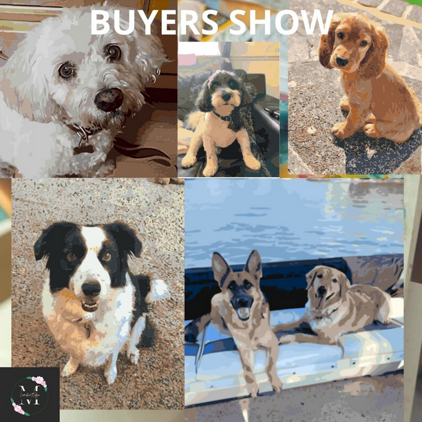 Custom Dog Portrait Painting by Number