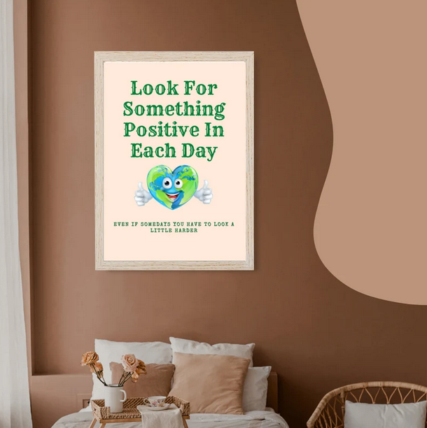 Positive Affirmation Retro Wall Art