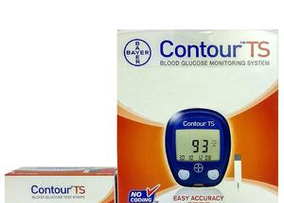 Bayer Contour TS Blood Glucometer Combo, 50 Strips