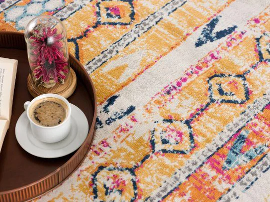 Havana Collection Traditional Abstract Distressed Area Rug and Runner