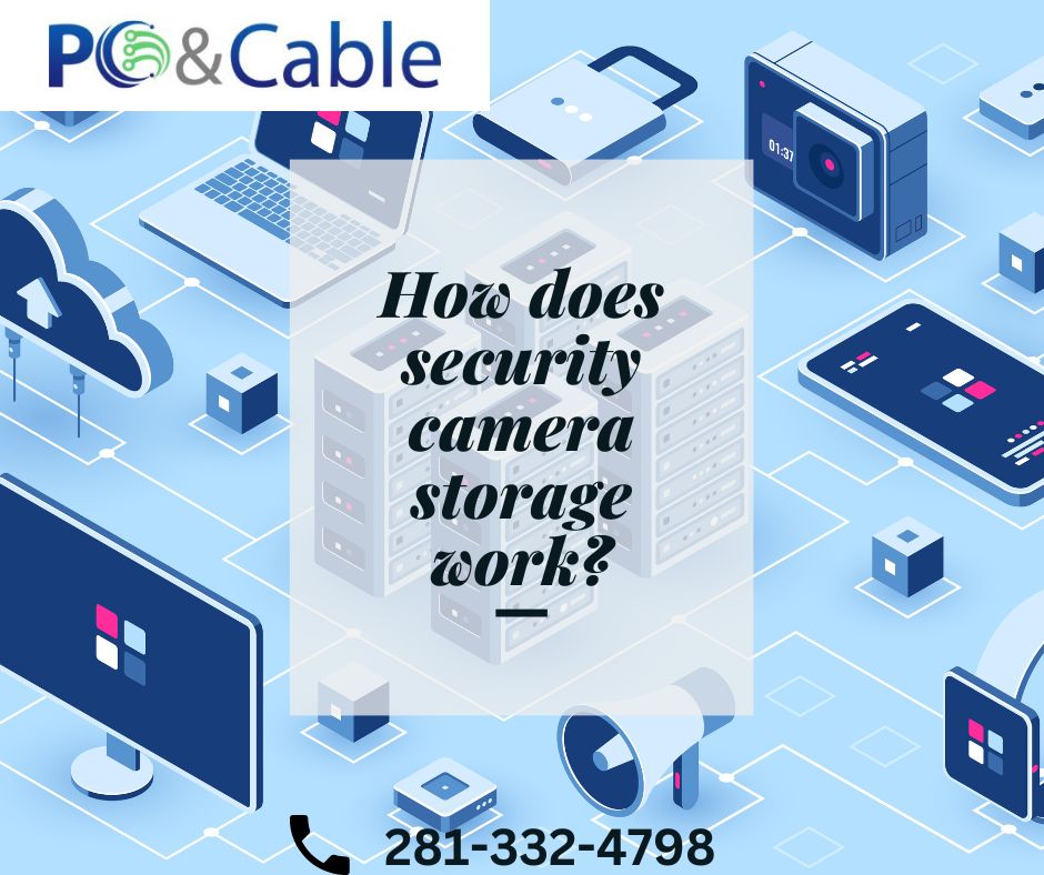 How does security camera storage work?