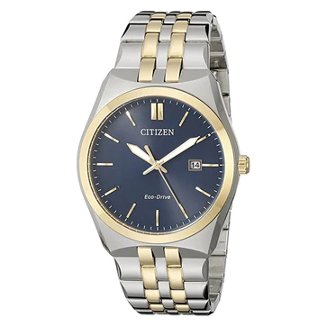 One on One with the Wristwatch: Citizen Mens Corso Eco-drive Blue Dial Two-tone Stainless Steel Band Quartz Watch