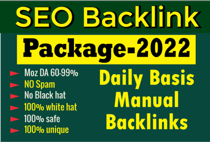 Provide Manual Backlinks SEO Link Building for Top Ranking in Google