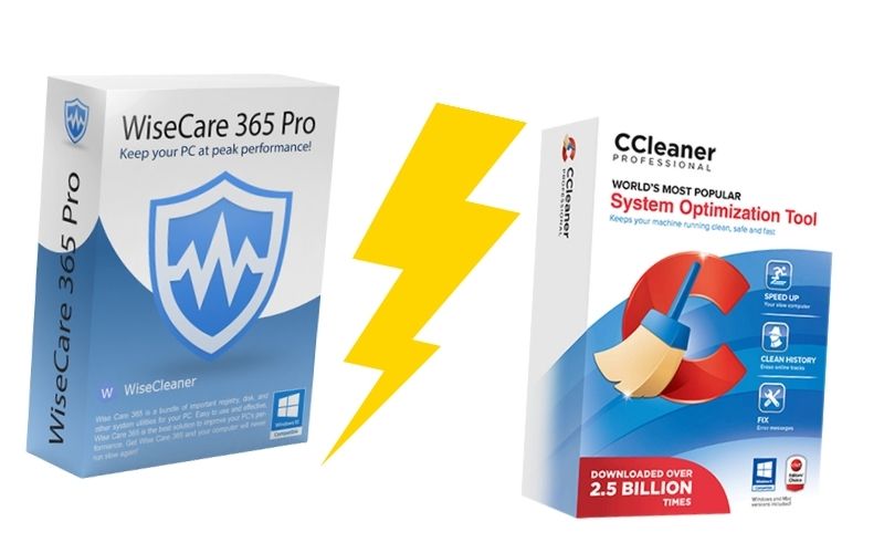 Comparison Between Wise Care 365 Pro VS CCleaner