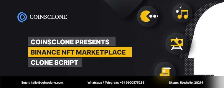 Coinsclone presents Binance NFT Marketplace Clone Script!