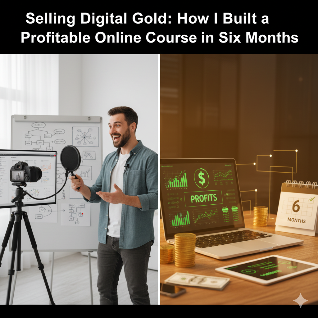 Selling Digital Gold: How I Built a Profitable Online Course in Six Months