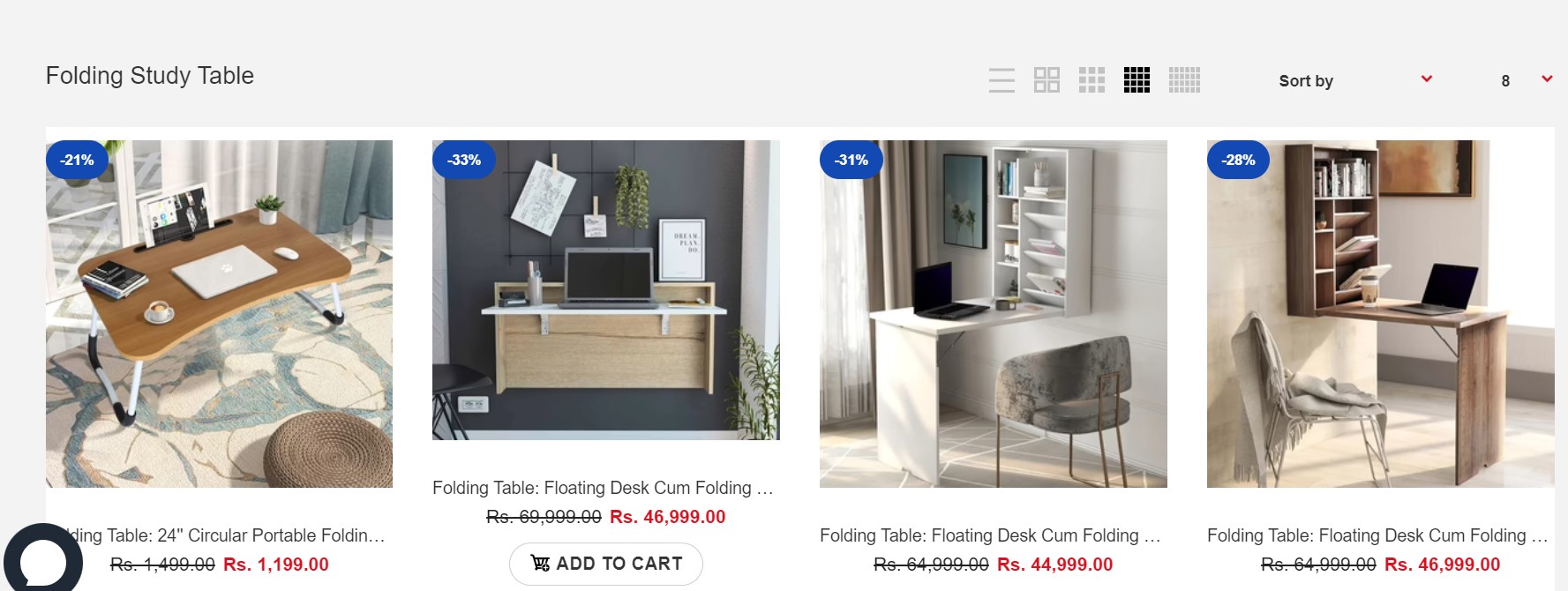 Buy Folding Study Table Online @Best Prices in India! | GKW Retail