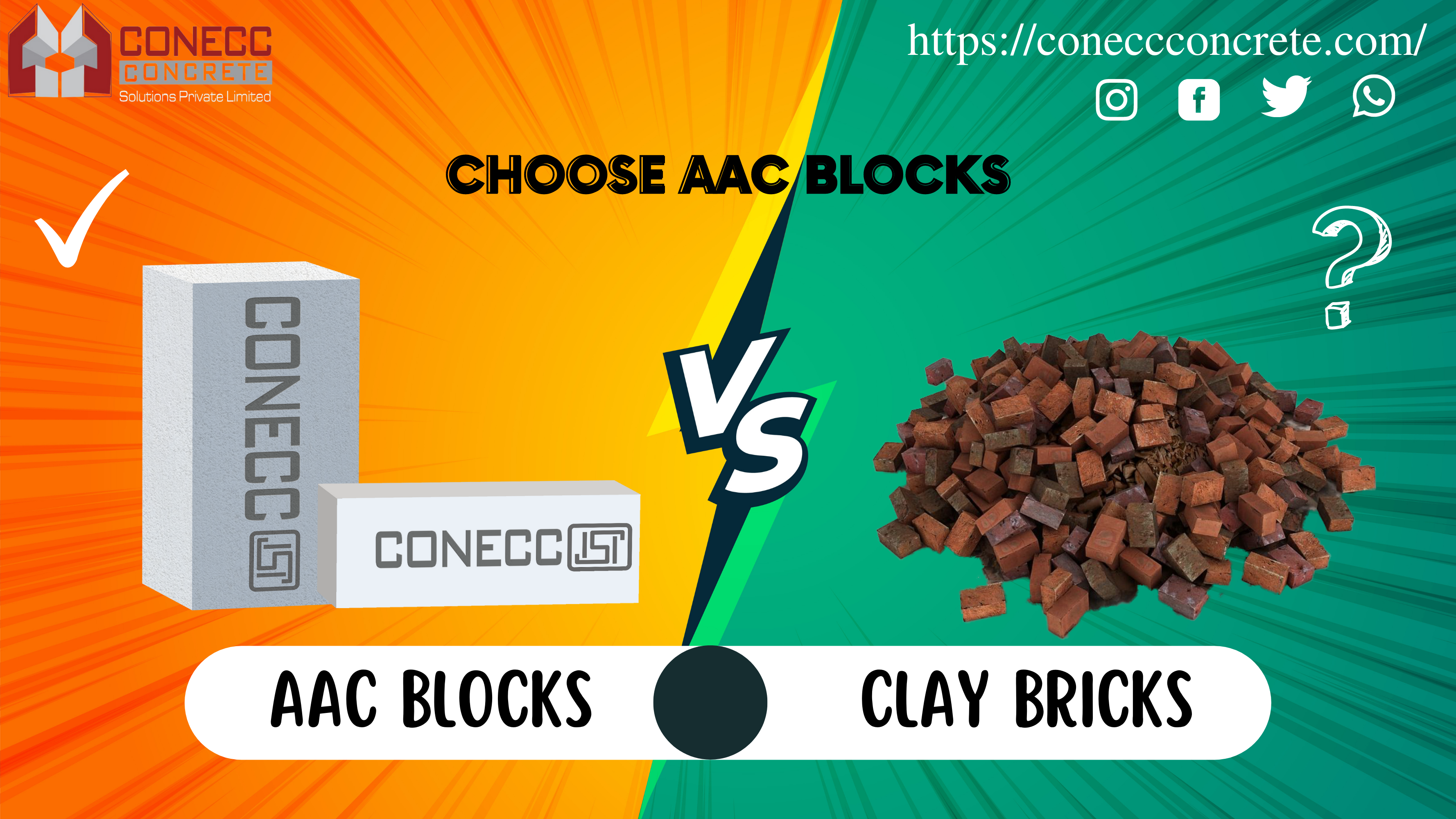 A Comparison of Autoclaved Aerated Concrete (AAC) Blocks with Conventional Clay Bricks