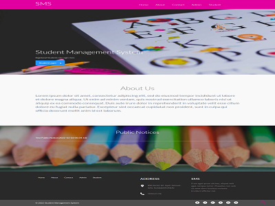 Student Management System using PHP and MySQL