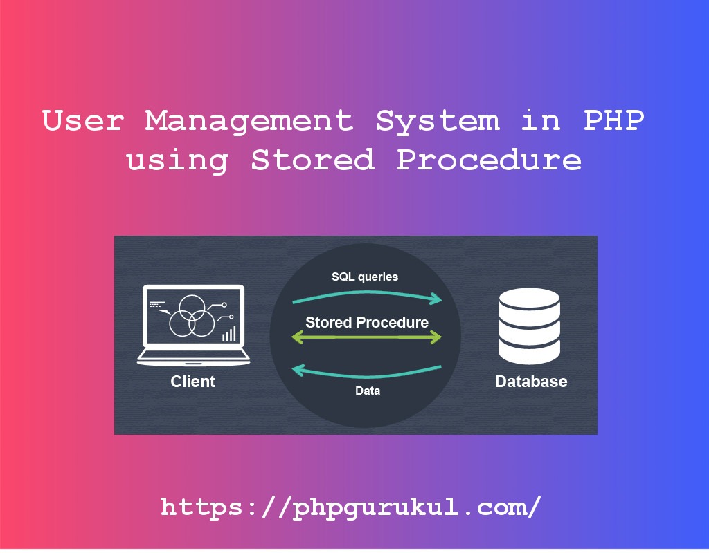 User Management System in PHP using Stored Procedure