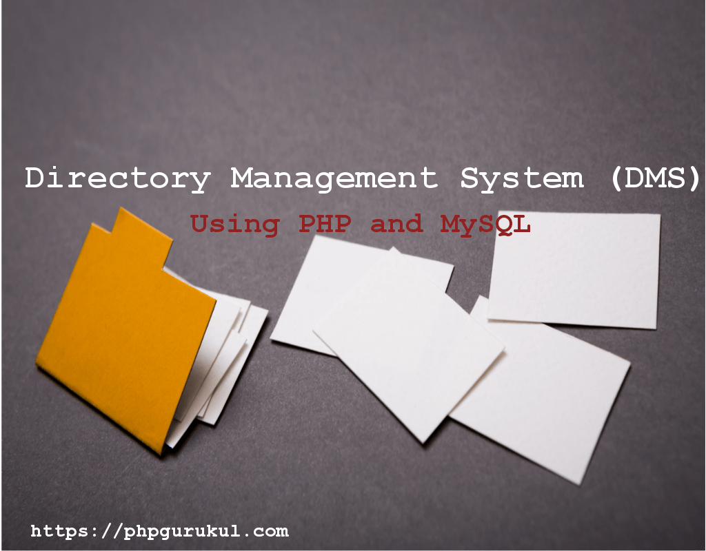 Directory Management System Using PHP and MySQL