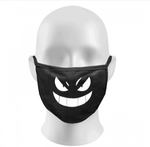 Devil Face Print Funny Face Masks Protection Against Droplets & Dust