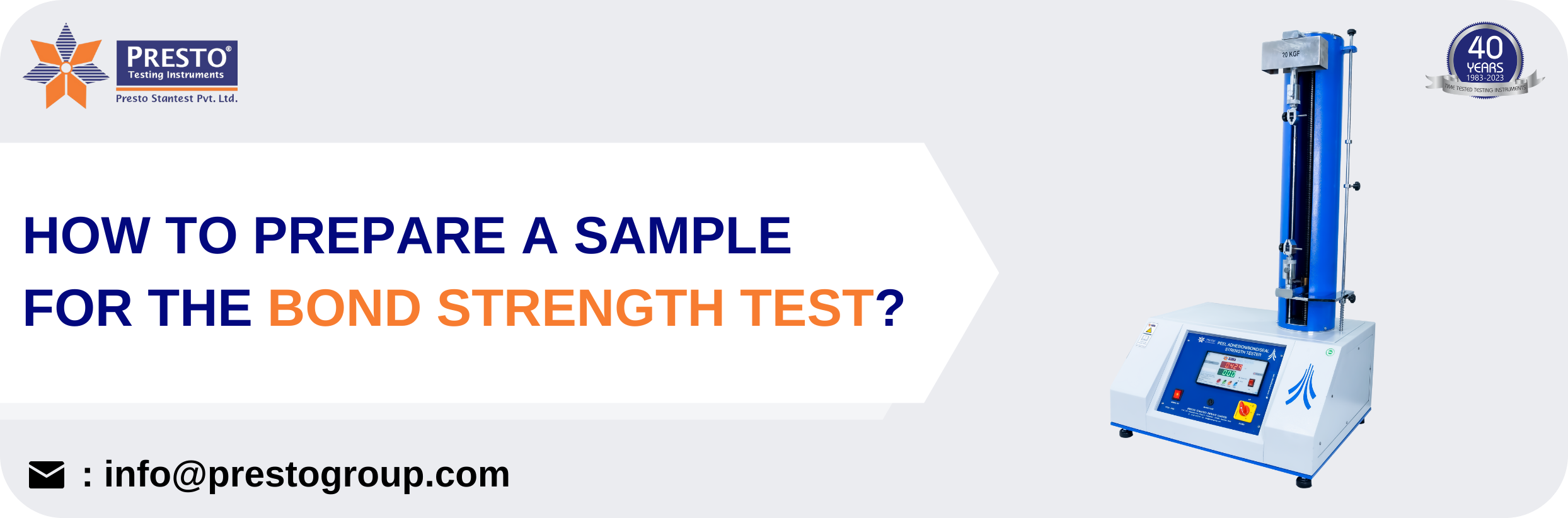 How to prepare a sample for the bond strength test?
