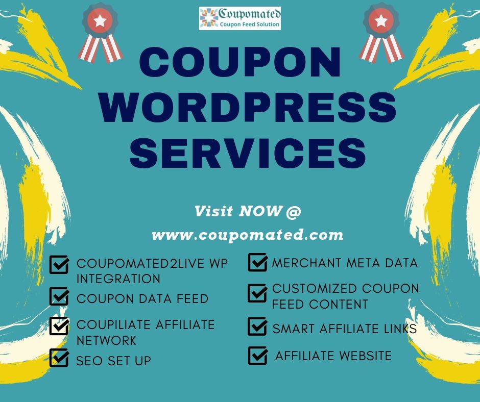 Coupomated2Live Coupon WordPress Website Development Service and Data Feed API Provider