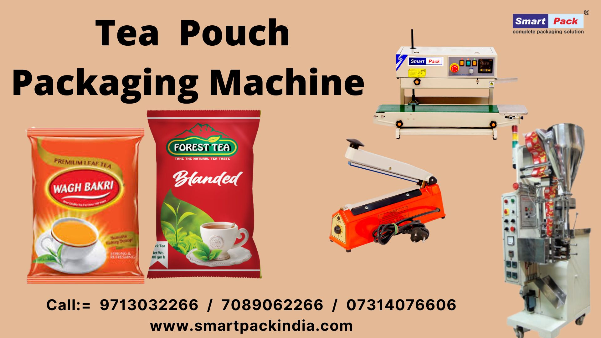  Chai Patti Packing Machine / Tea pouch packing Machine 