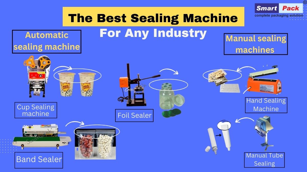 Plastic pouch sealing machine