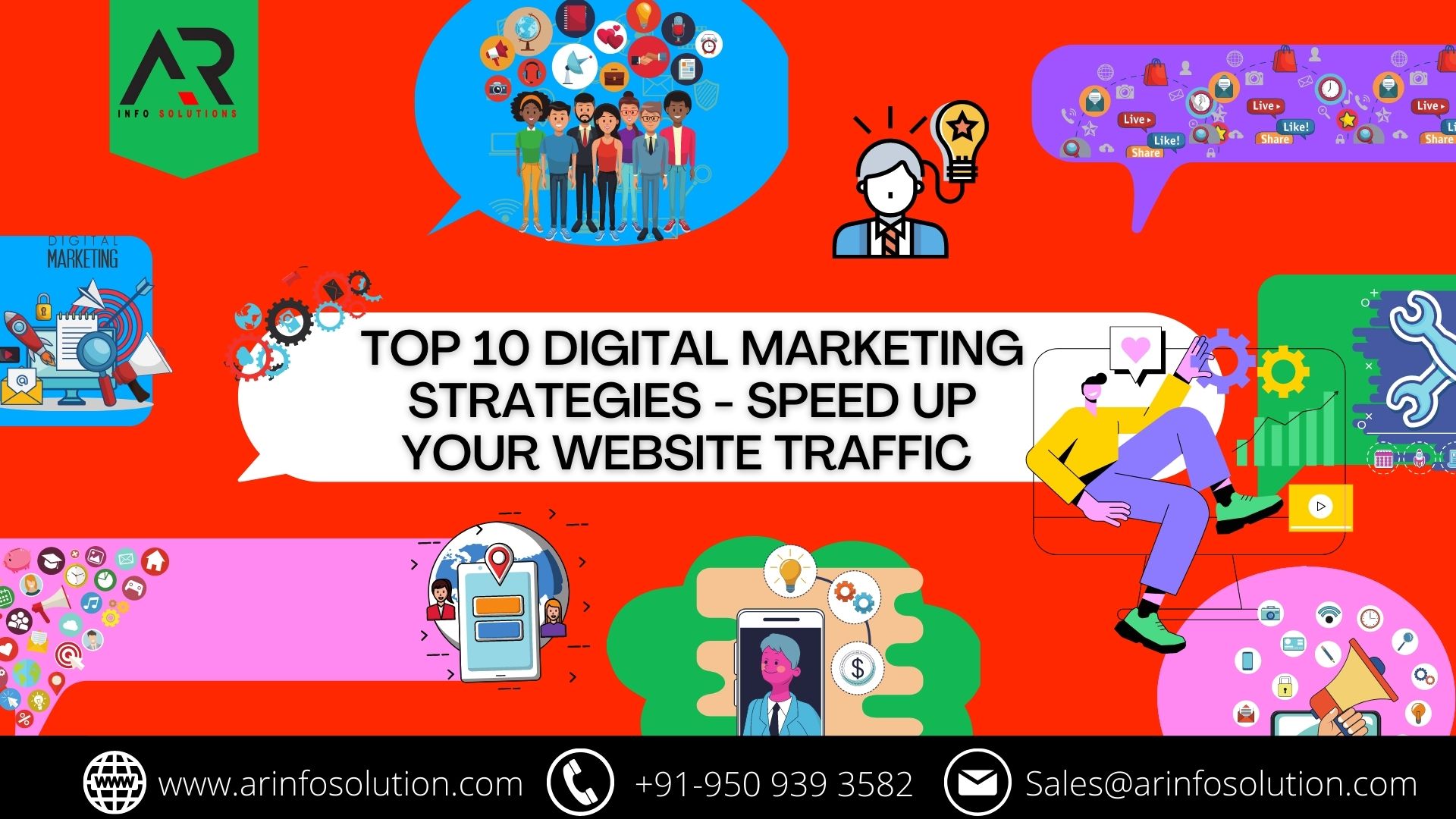 TOP 10 DIGITAL MARKETING STRATEGIES - SPEED UP YOUR WEBSITE TRAFFIC | SEO Services in Jaipur