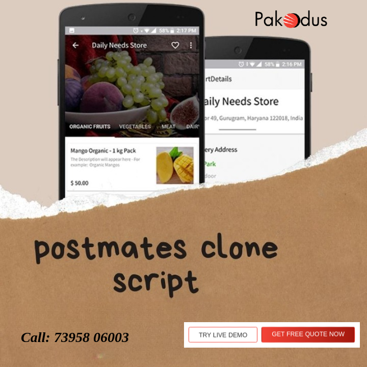 How to develop a Postmates-like delivery service app