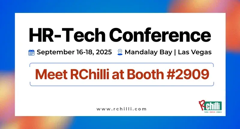 Meet RChilli at HR Tech Conference- Booth #2909