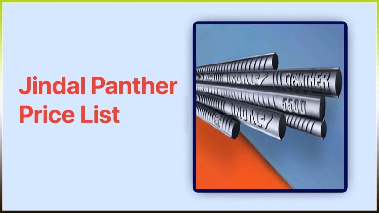 Jindal Panther Price List States Wise