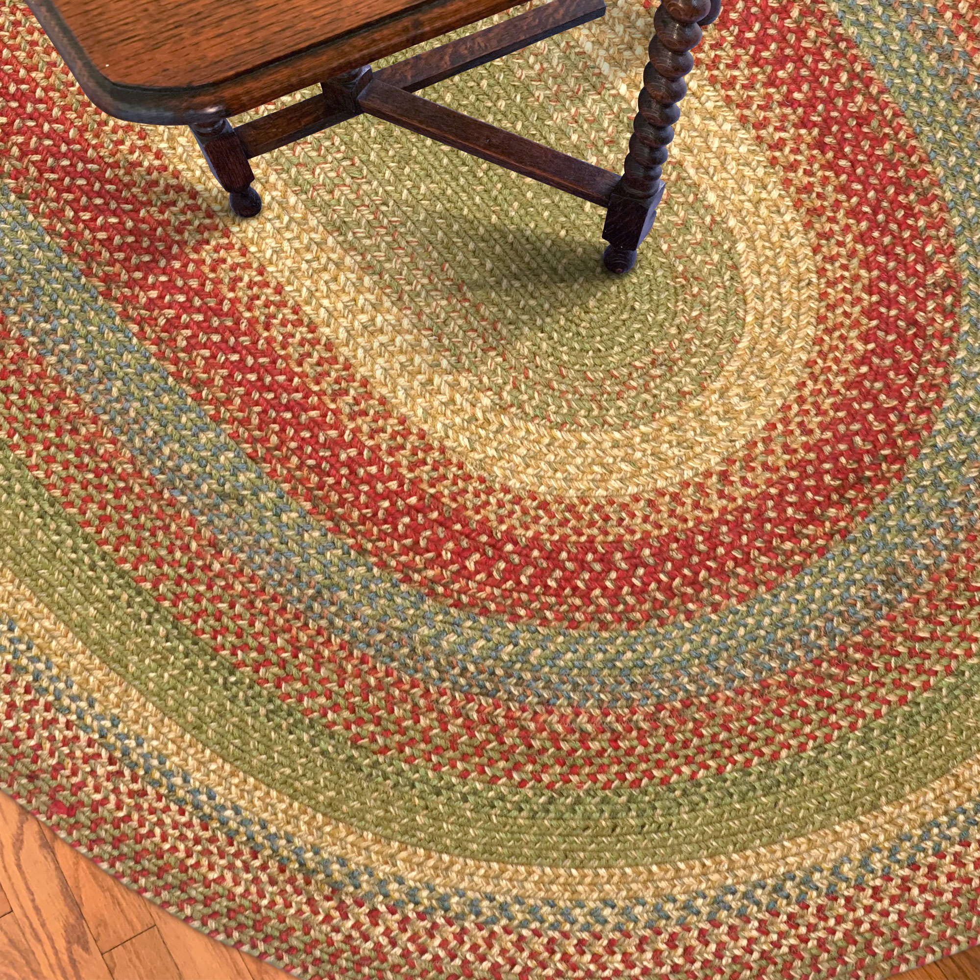 Recycling Old Clothes in a Braided Rug
