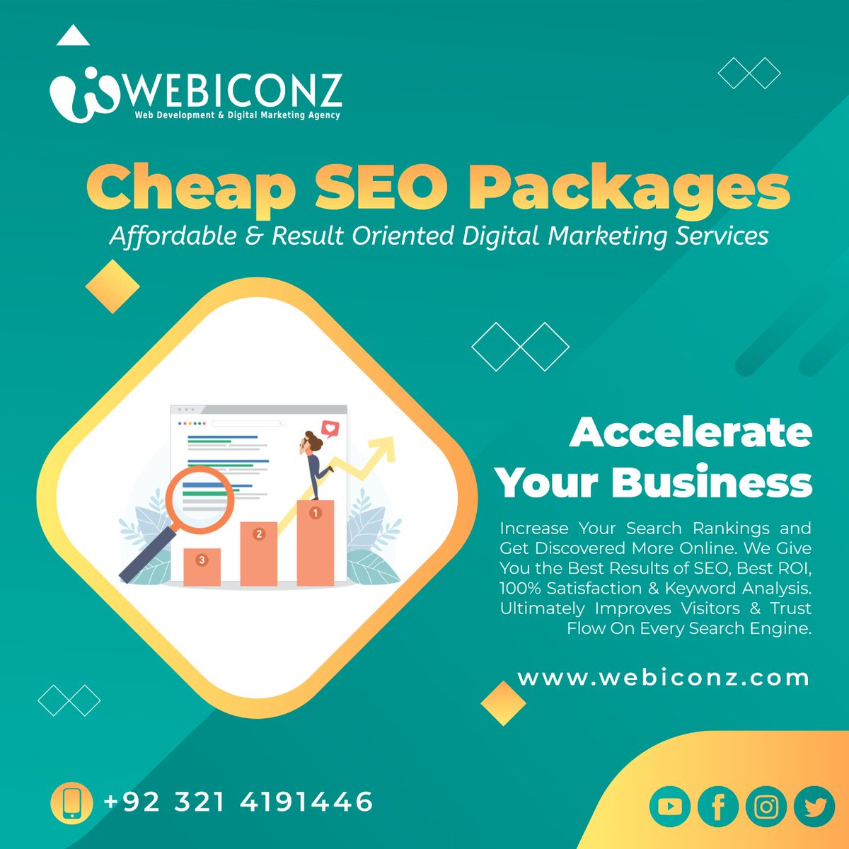 Get the top SEO Agency in Lahore - Webiconz Technologies 