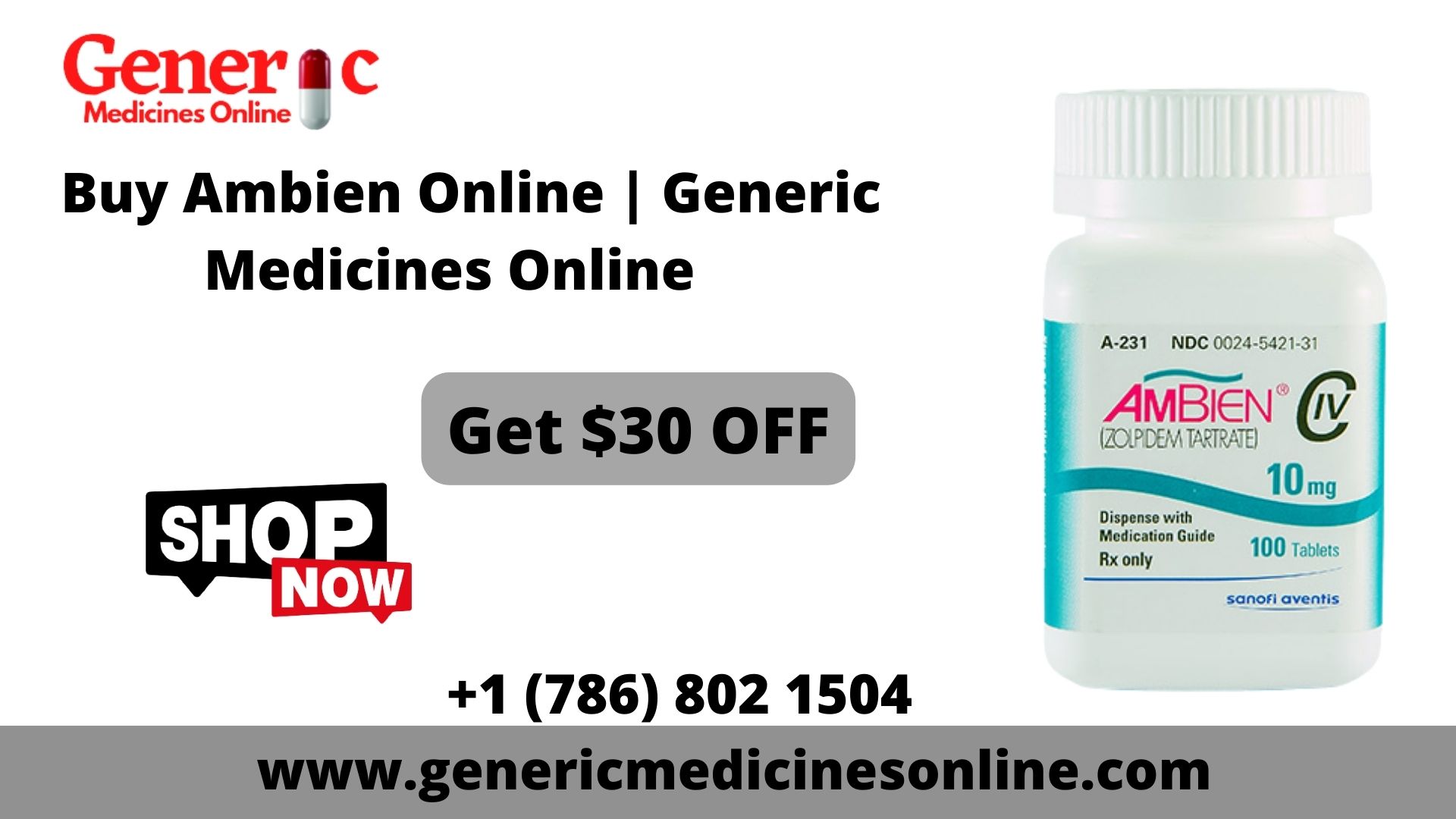 Buy Ambien Online Overnight Delivery | Generic Medicines Online